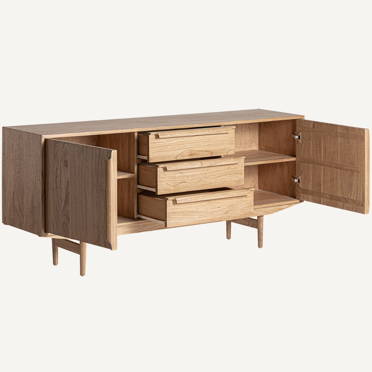 Buffet bois massif de mindi 180 cm