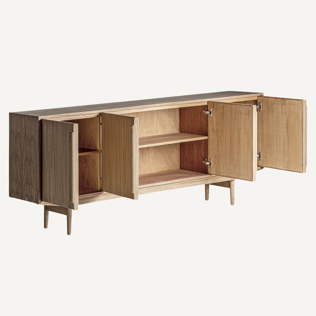 Buffet bois massif de mindi 200 cm