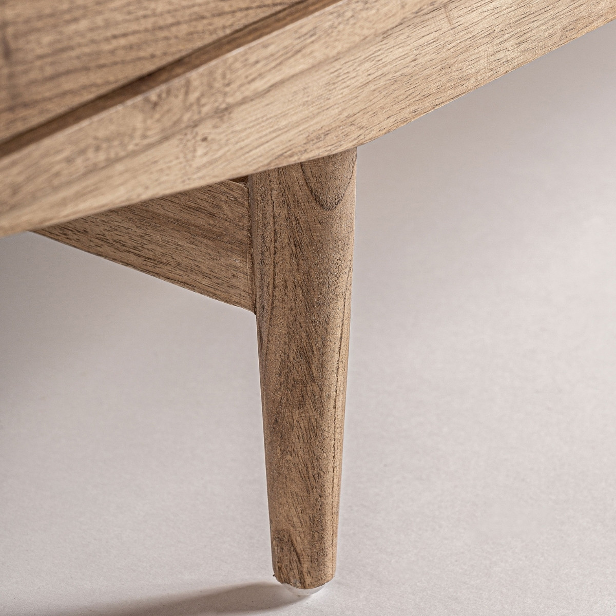 Meuble TV bois massif 4 portes 190 cm – Image 7