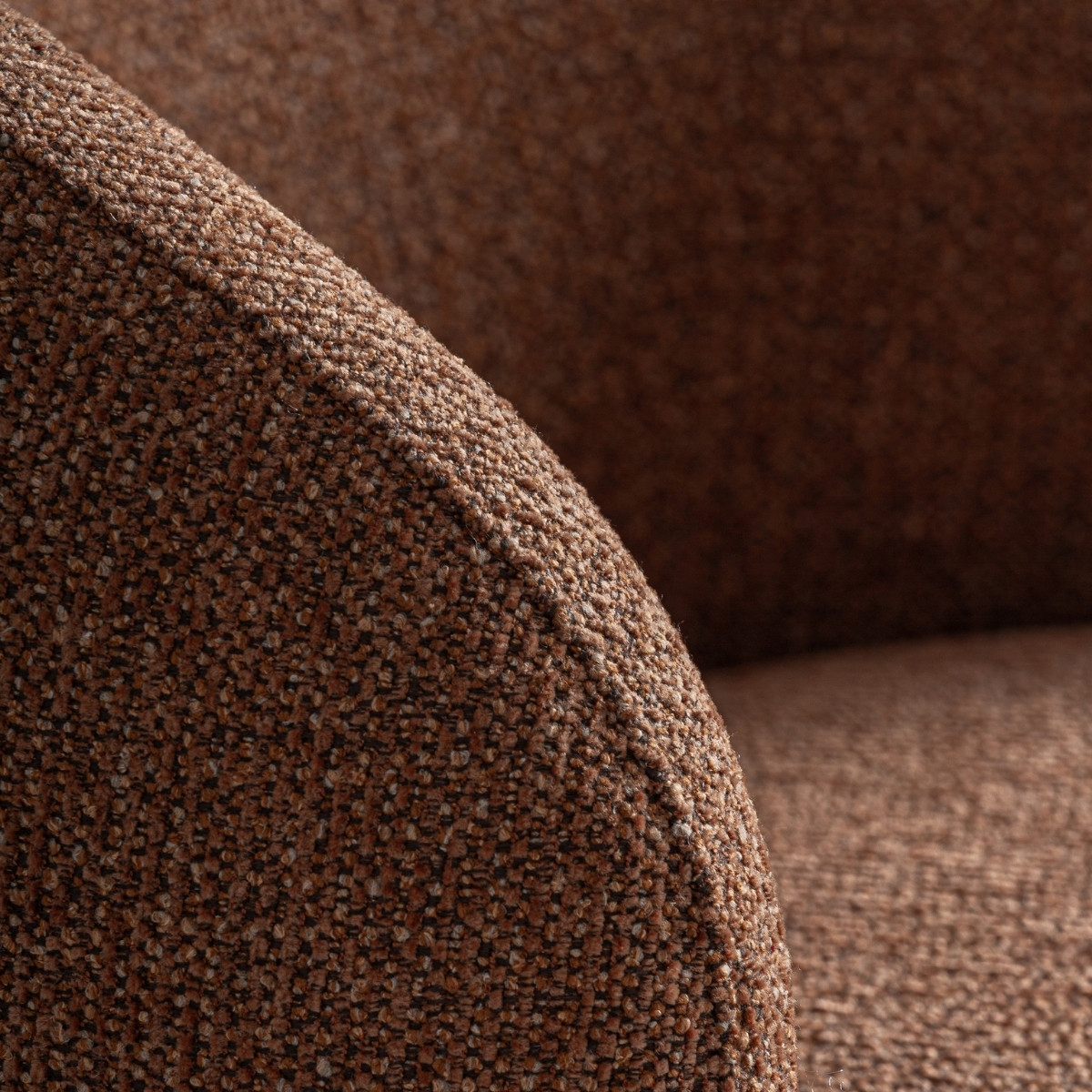 Fauteuil marron et terracotta 81 cm – Image 3