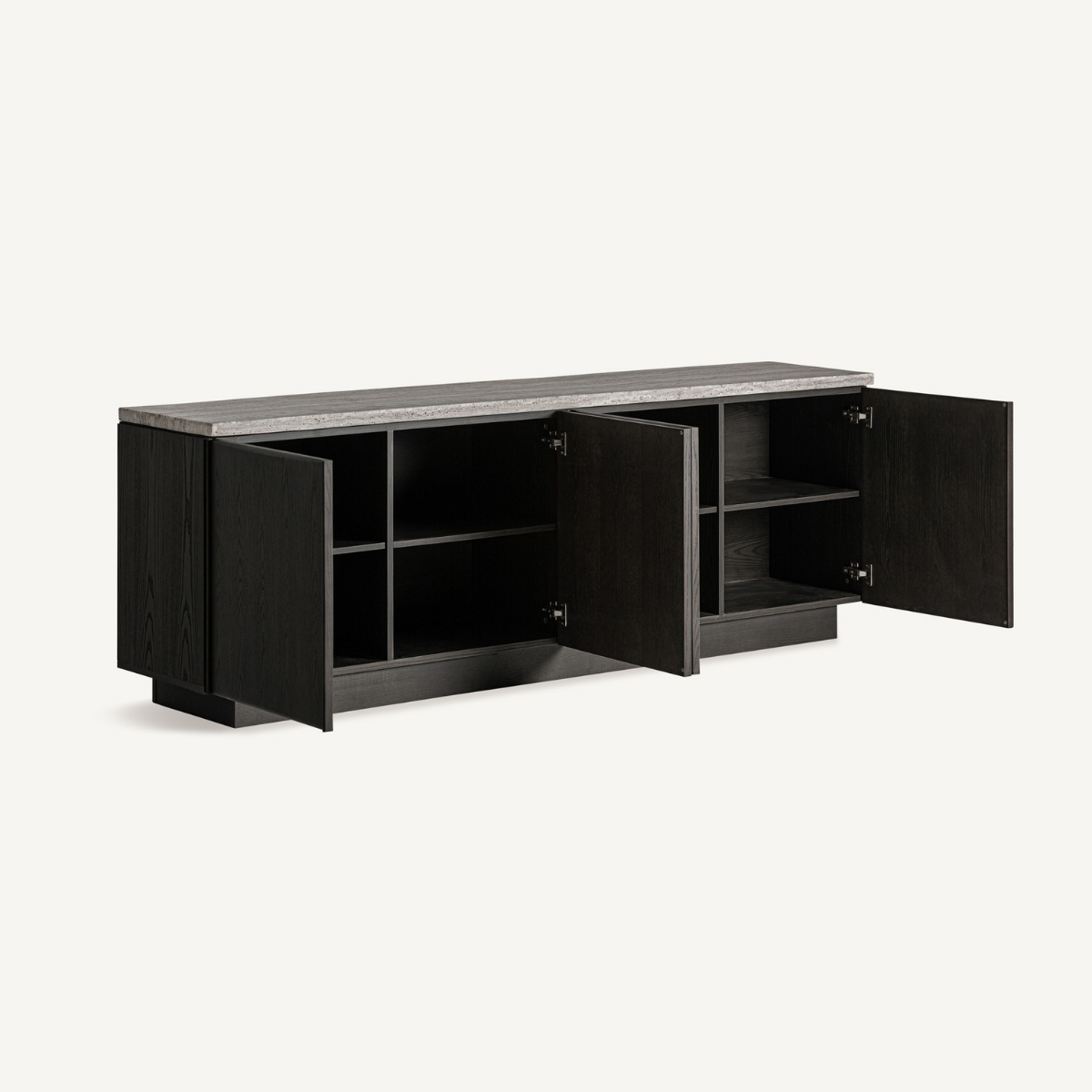 Buffet travertin gris