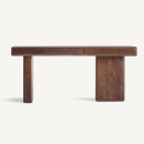 bureau contemporain qualité haut de gamme en bois d'acacia foncé