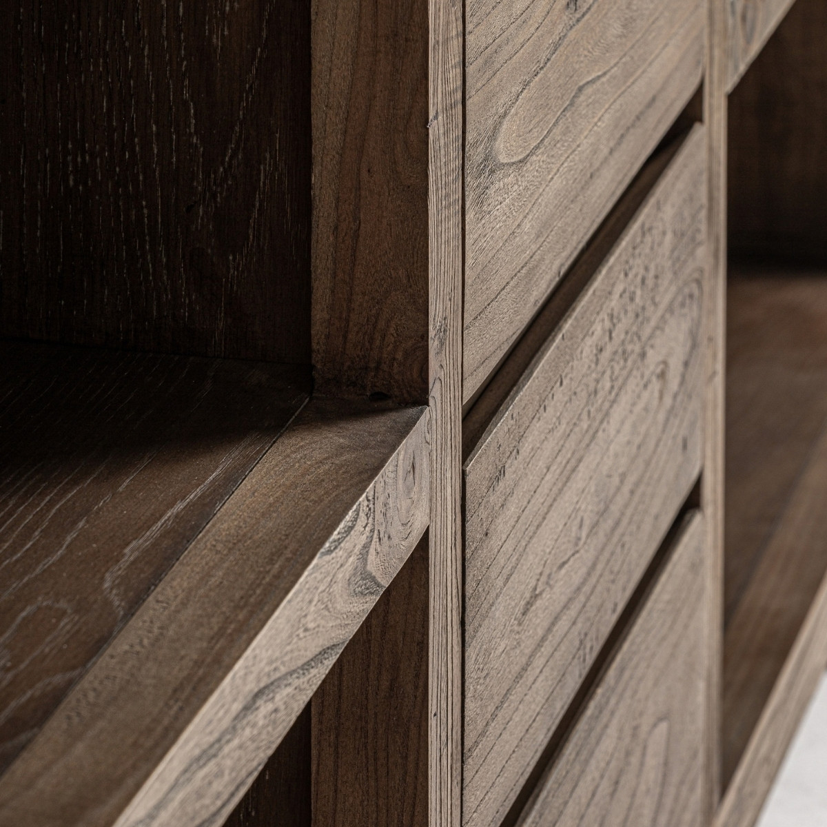 Comptoir rustique en bois d'orme 280 cm – Image 4