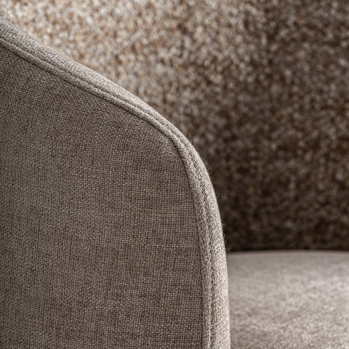 Fauteuil pivotant beige bi-matière – Image 4