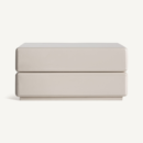 table basse carrée laquée brillante beige