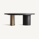 Table basse noir design en bois