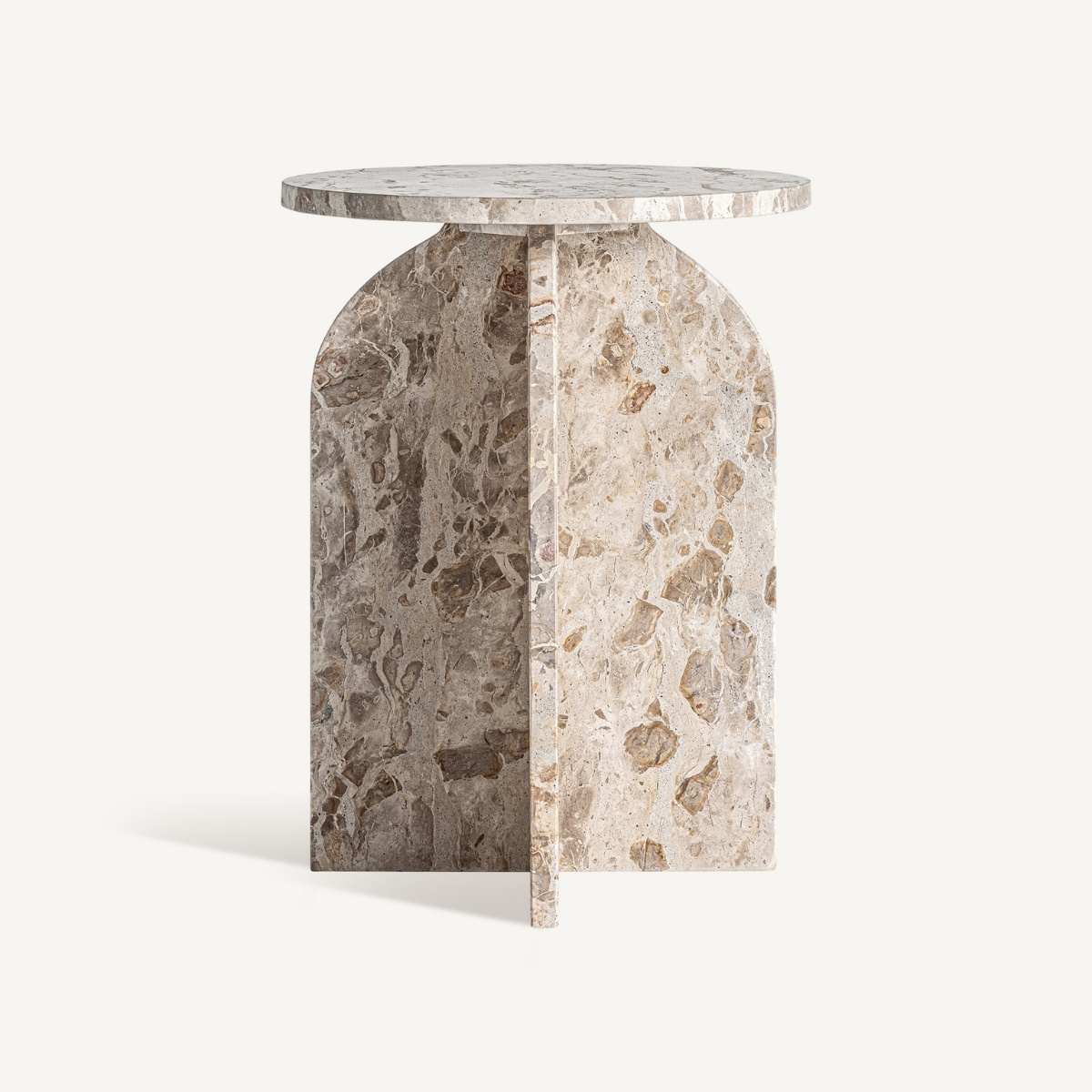 Table d'appoint moderne en marbre