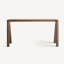 Table de travail en manguier foncé 150 cm