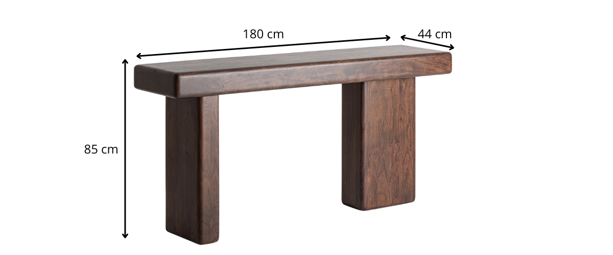dimensions console haut de gamme