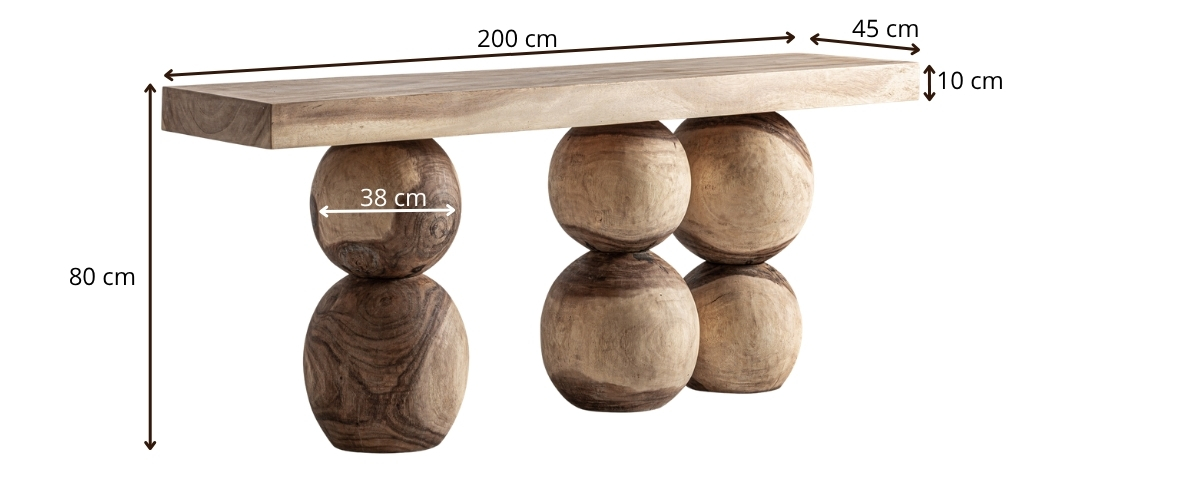 dimensions console haut de gamme