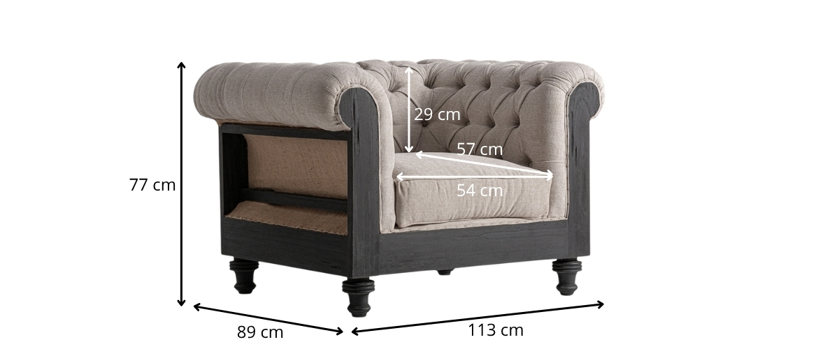 dimensions fauteuil haut de gamme