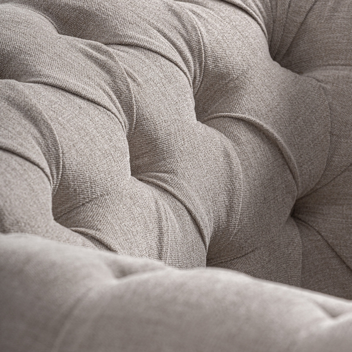 Fauteuil Chesterfield noir et beige 113 cm – Image 3