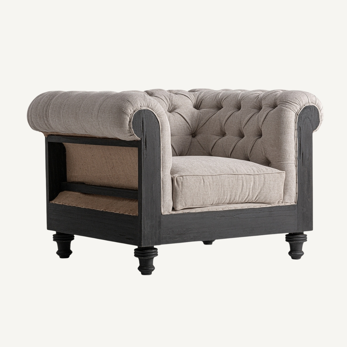 fauteuil contemporain capitonné haut de gamme
