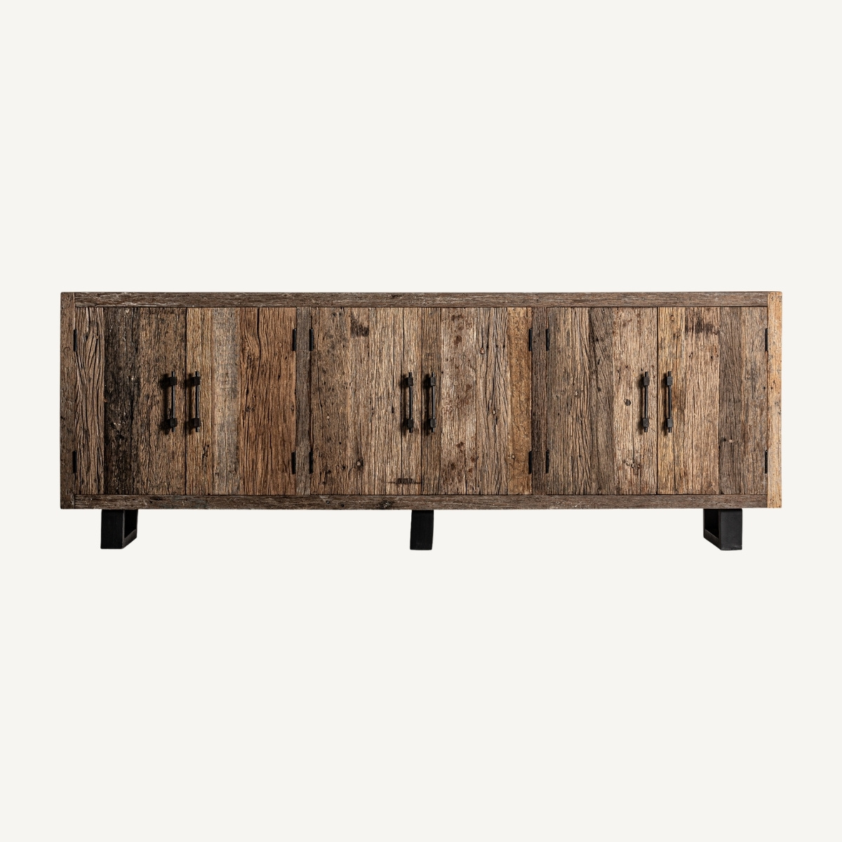 buffet colonial pour grand séjour en bois recyclé
