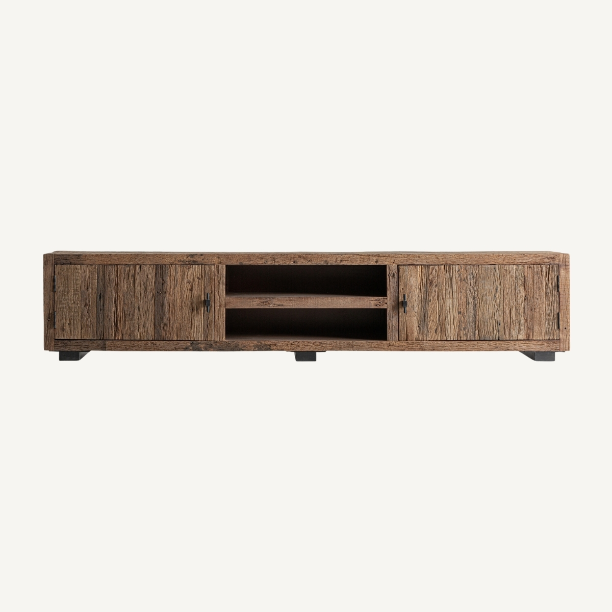 meuble tv colonial bois recyclé