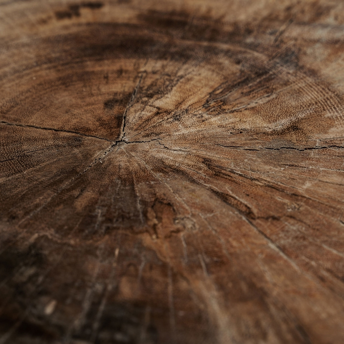 Table basse ronde bois de suar 60 cm – Image 3