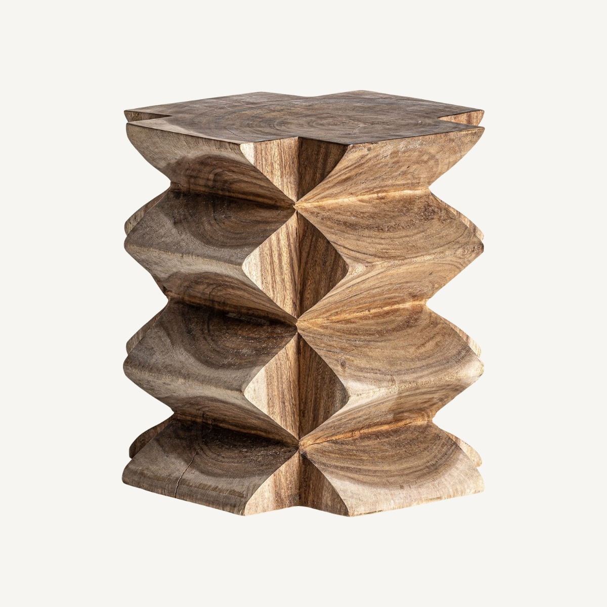 table d'appoint en bois de suar 40 cm