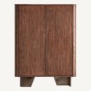 Armoire bois d'orme massif et bronze