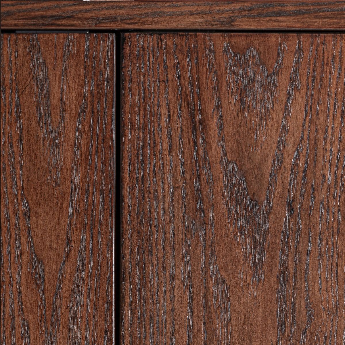 Armoire bois d'orme marron et métal bronze 160 cm – Image 4