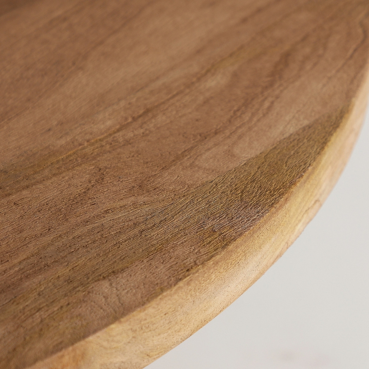 Table basse en bois et marbre beige 90 cm – Image 4