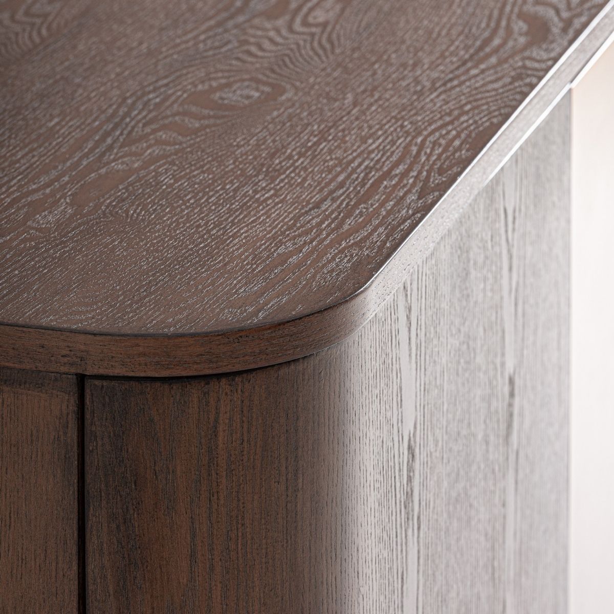 Meuble TV bois d'orme marron et métal bronze 200 cm – Image 4