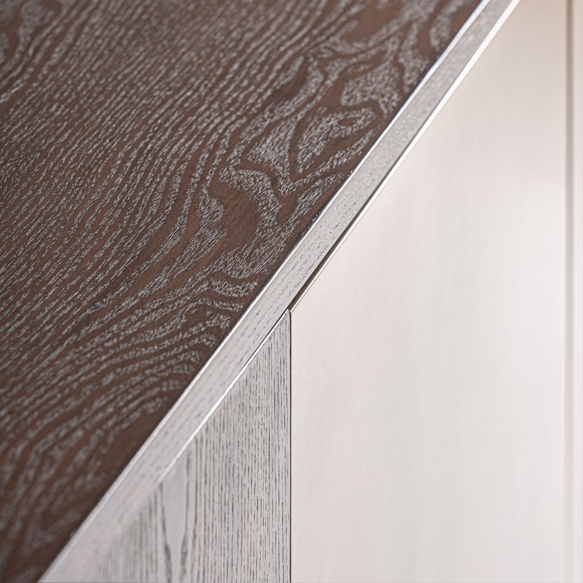 Meuble TV bois d'orme marron et métal bronze 200 cm – Image 5