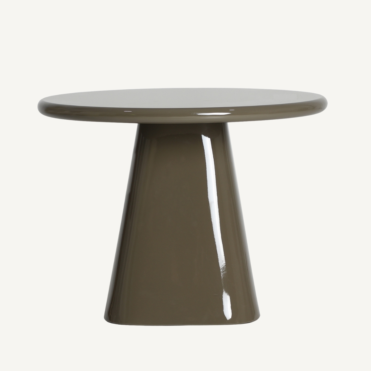 table basse ronde 60 cm laquée brillante