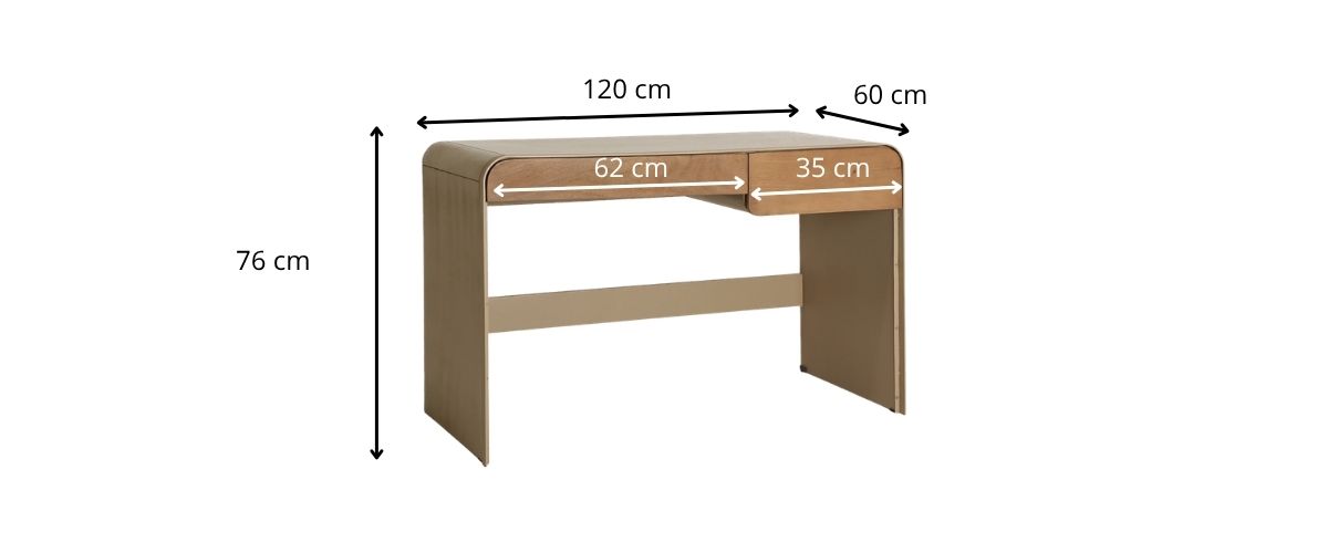 Dimensions du bureau
