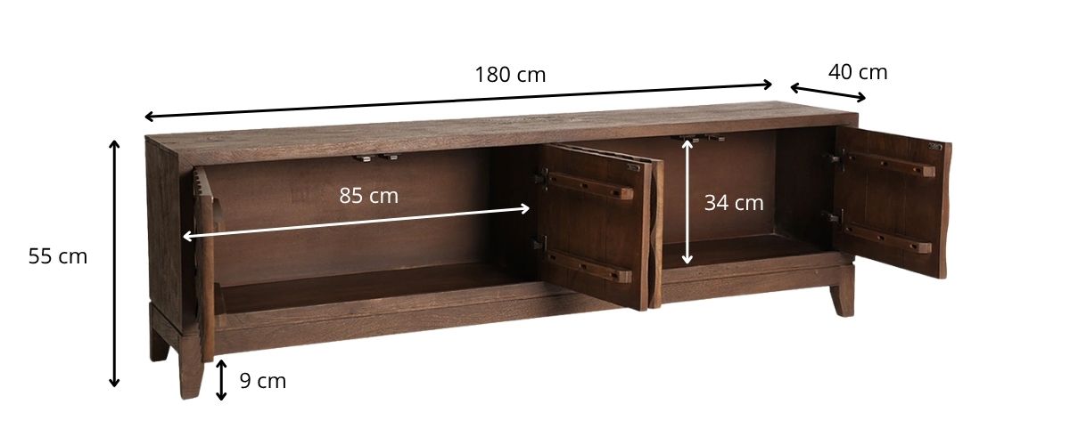 Dimensions du meuble tv