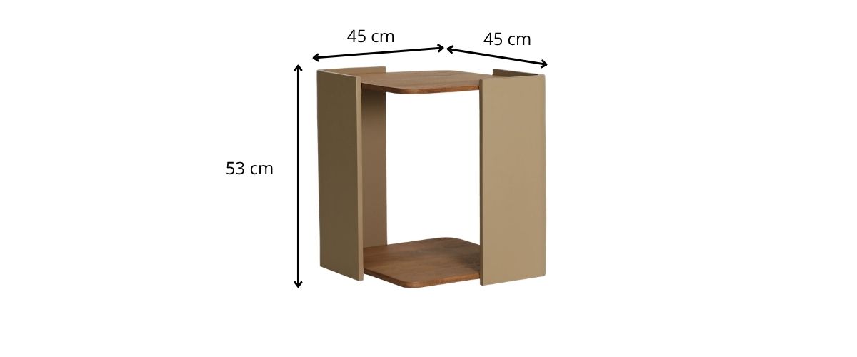 Dimensions table d'appoint