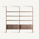 bibliothèque contemporaine style mid century
