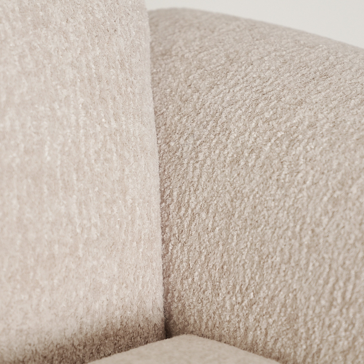Canapé rembourré beige 240 cm – Image 4