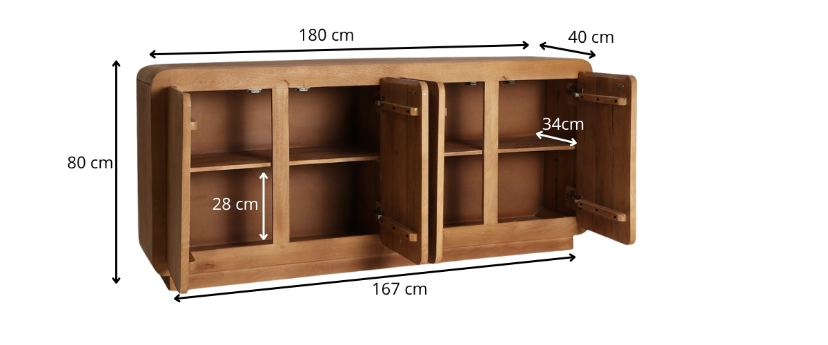 dimensions buffet