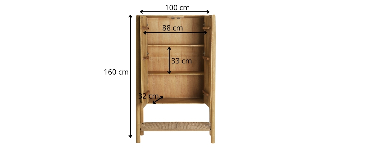 dimensions armoire 2 portes