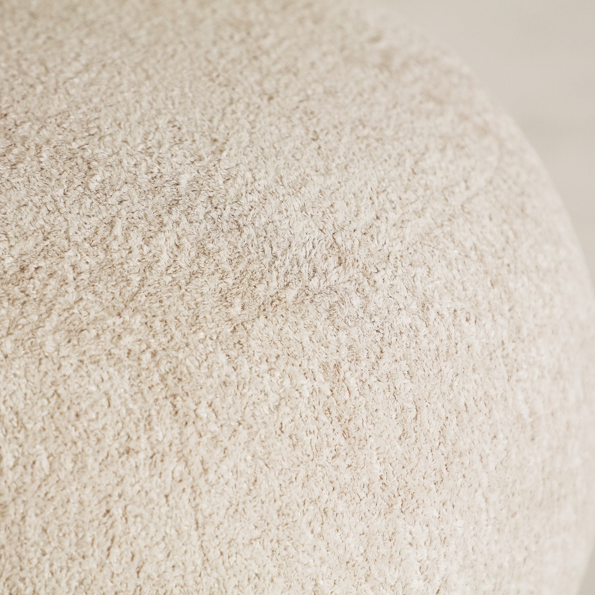 Pouf rond beige 65 cm – Image 3