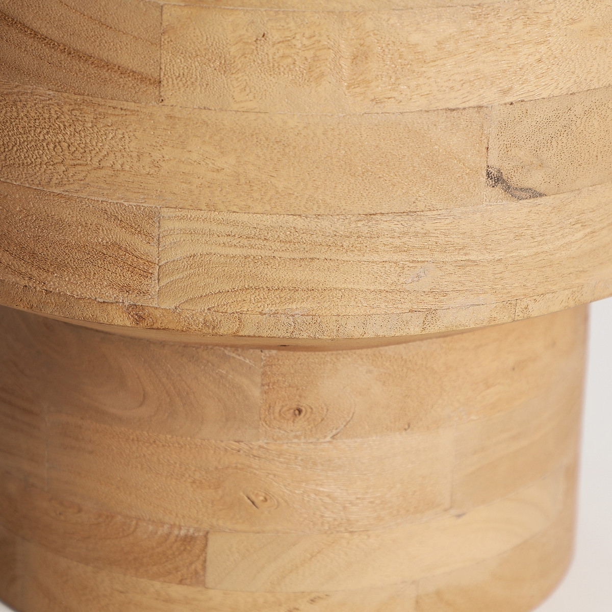 Table d'appoint ronde bois de manguier – Image 3