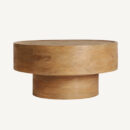 table basse ronde avec bordure