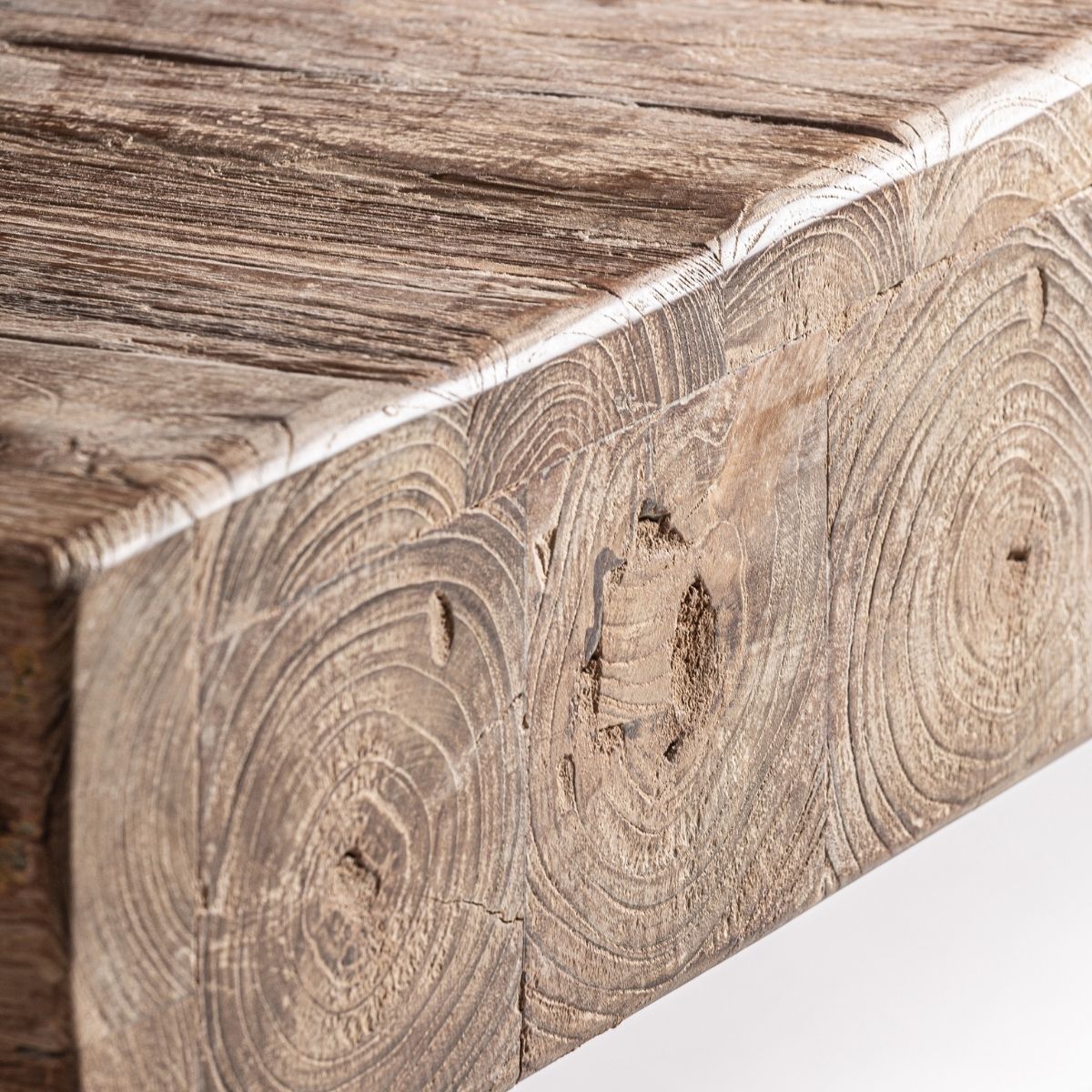 Meuble TV bois de teck recyclé 250 cm – Image 5