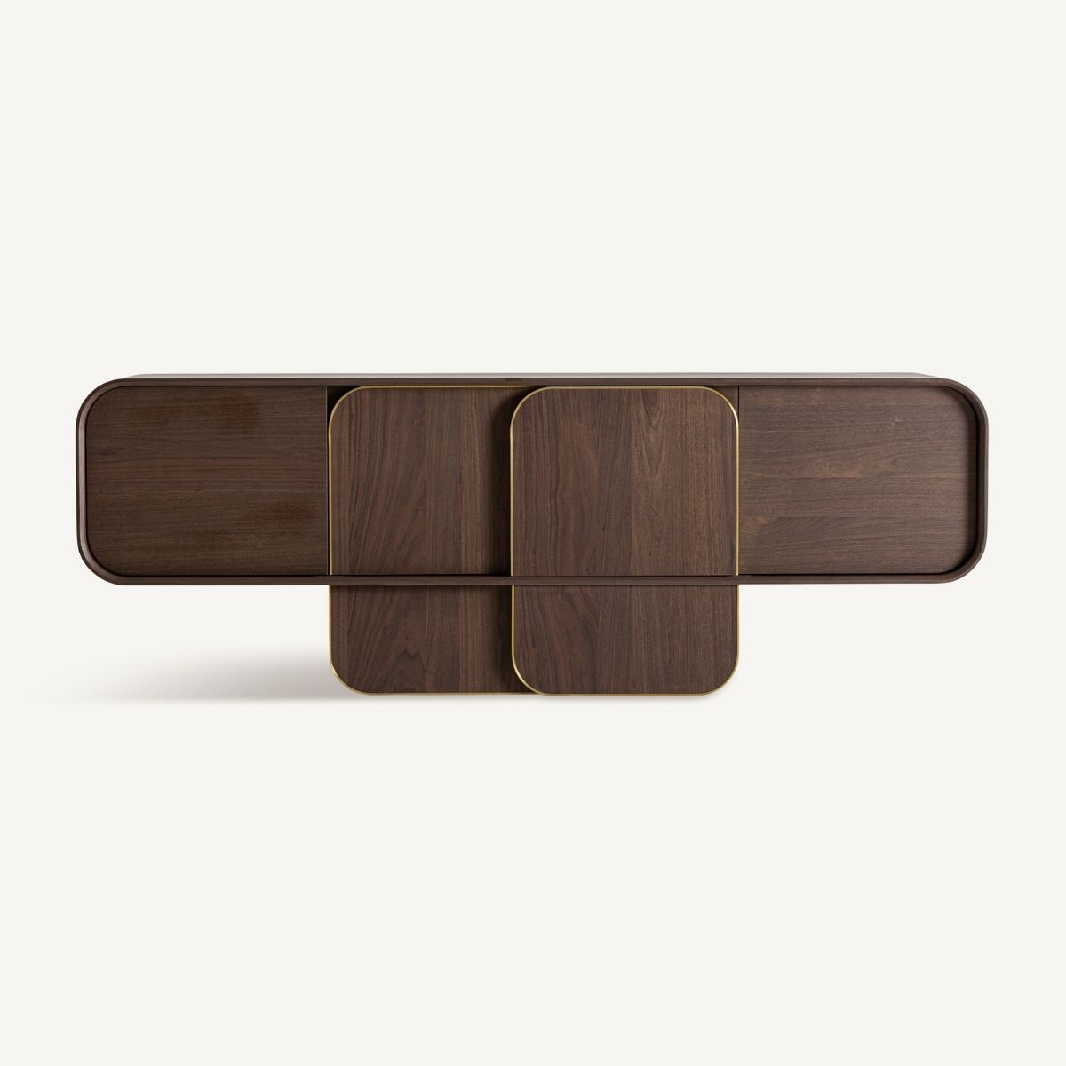 Buffet bois de chêne massif couleur noyer