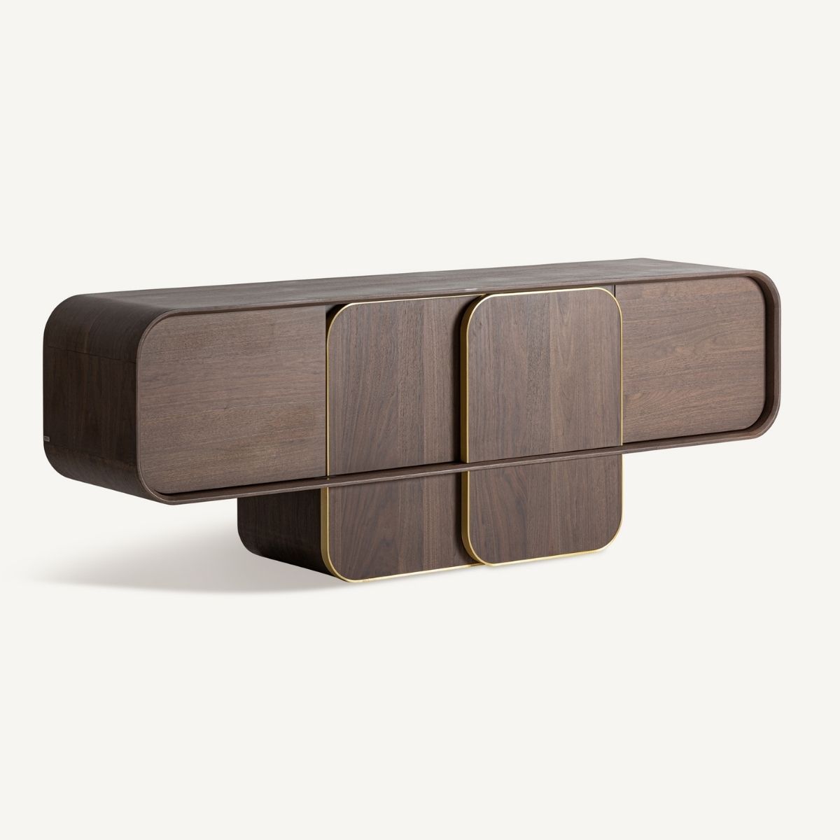 Buffet bois de chêne massif couleur noyer