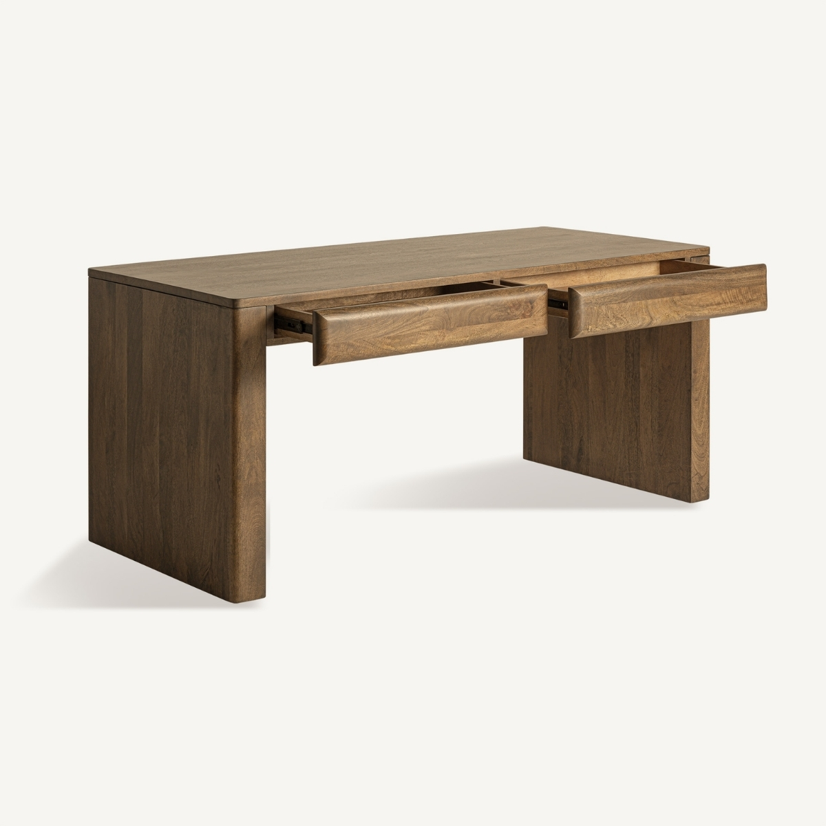 Grand bureau moderne en bois massif 180 cm