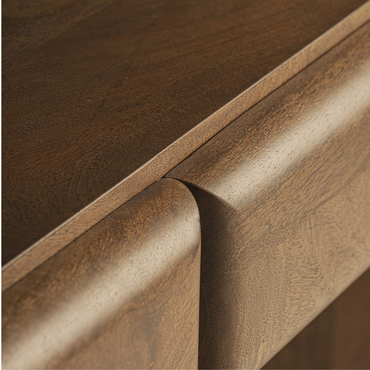 Bureau en manguier marron 180 cm – Image 4