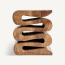 Table d'appoint originale en bois massif