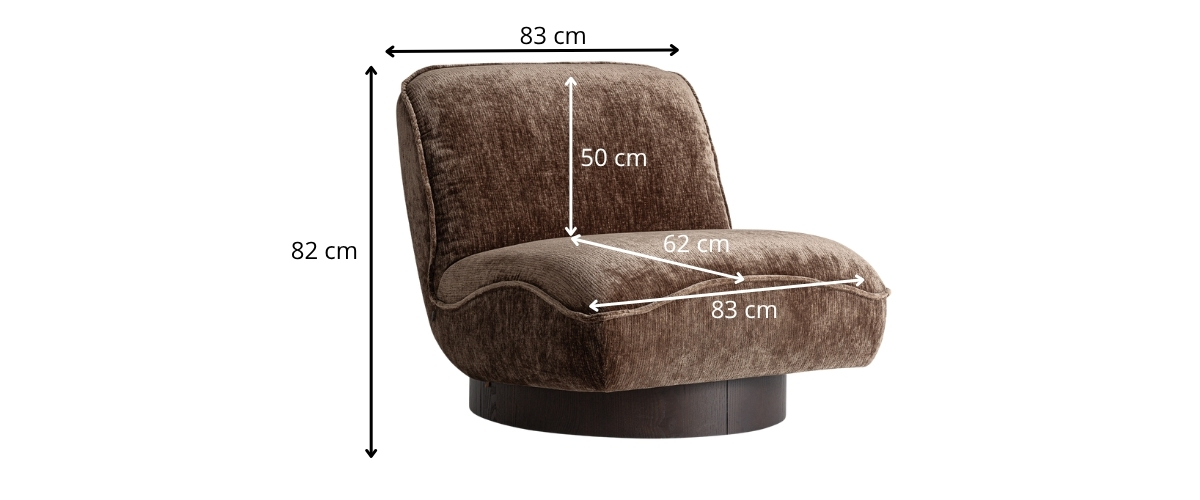 dimensions du fauteuil haut de gamme