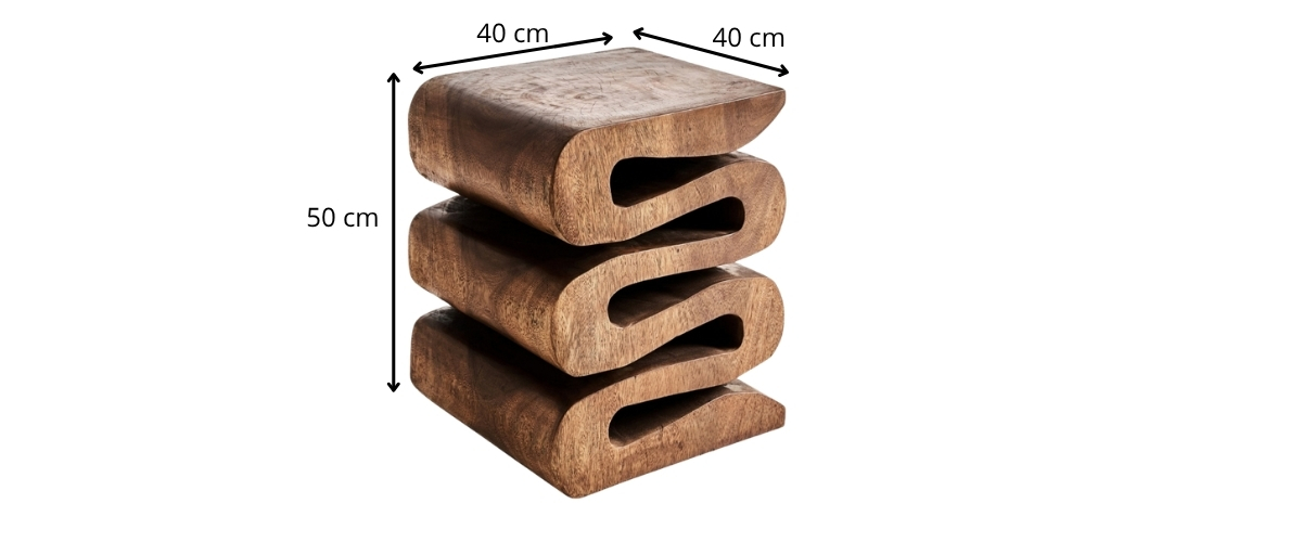 dimensions table d’appoint en bois