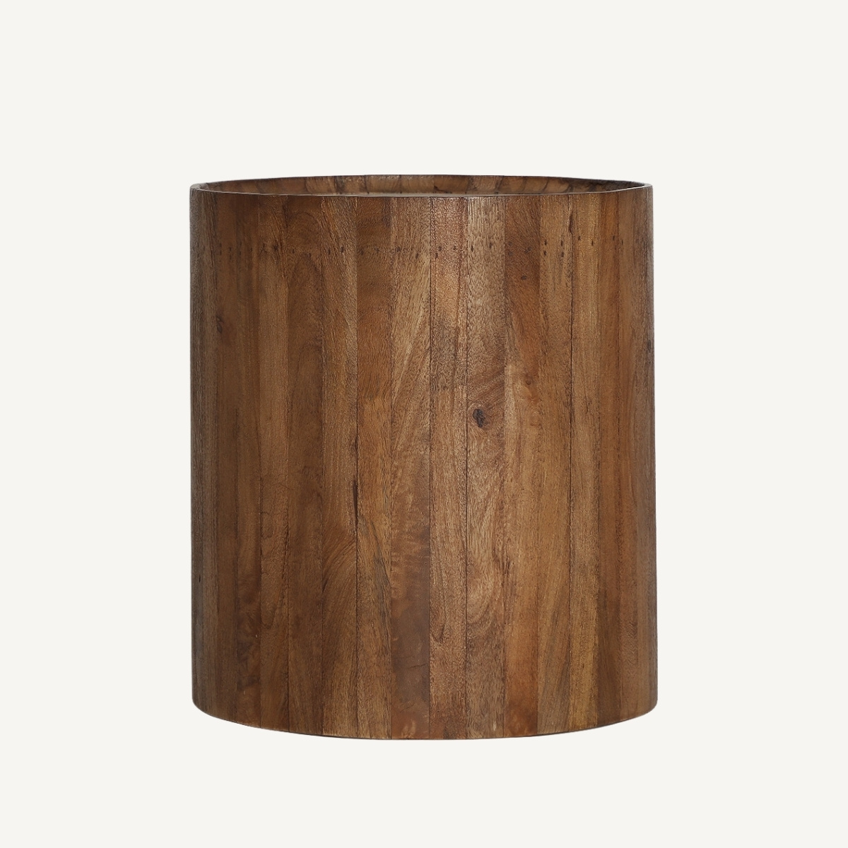 bout de canapé ronde en bois et marbre