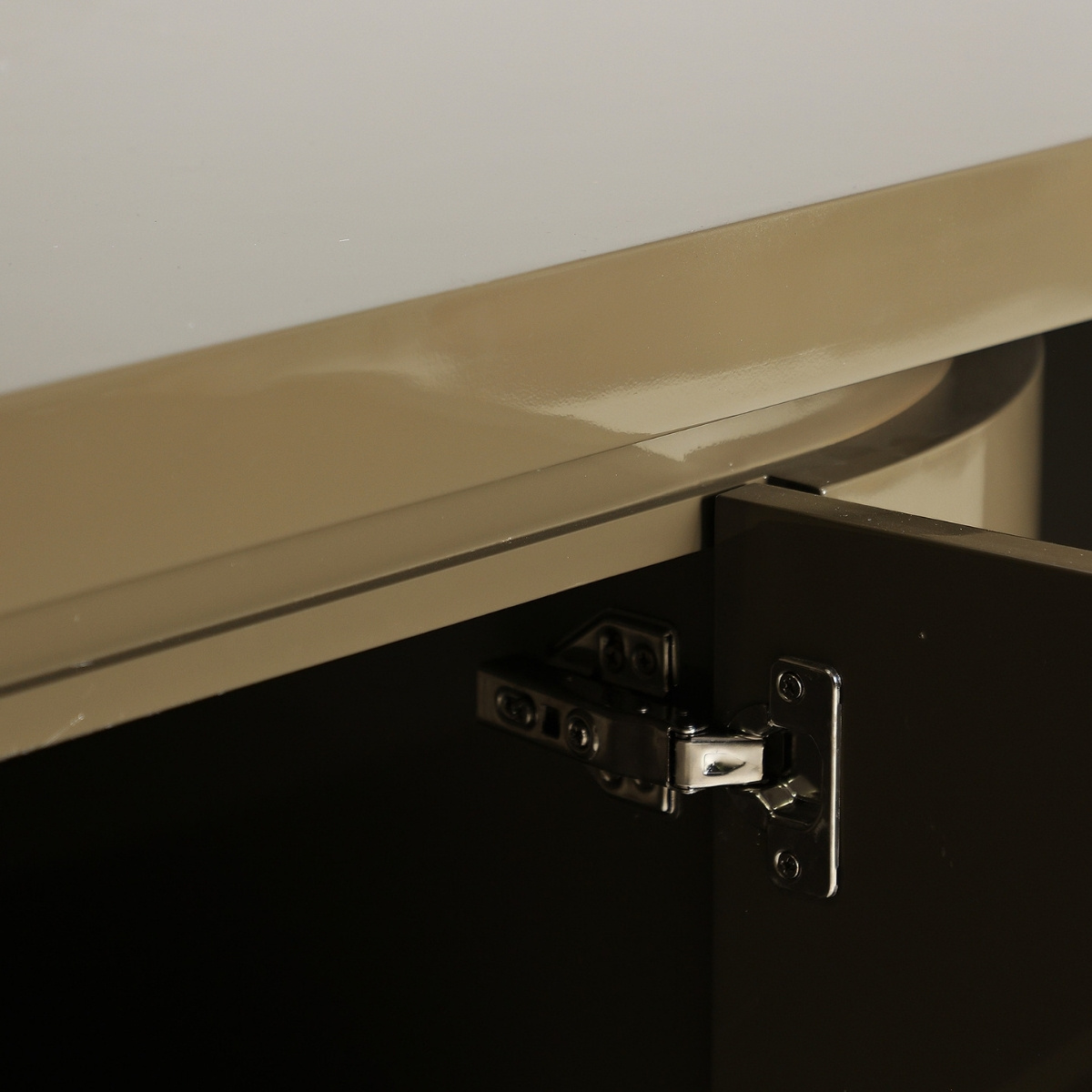 Buffet design vert laqué 200 cm – Image 4