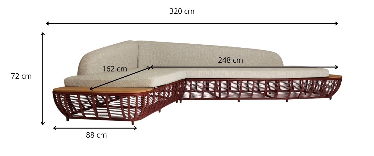Dimensions du canapé