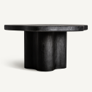 Table de repas massive en acacia noir