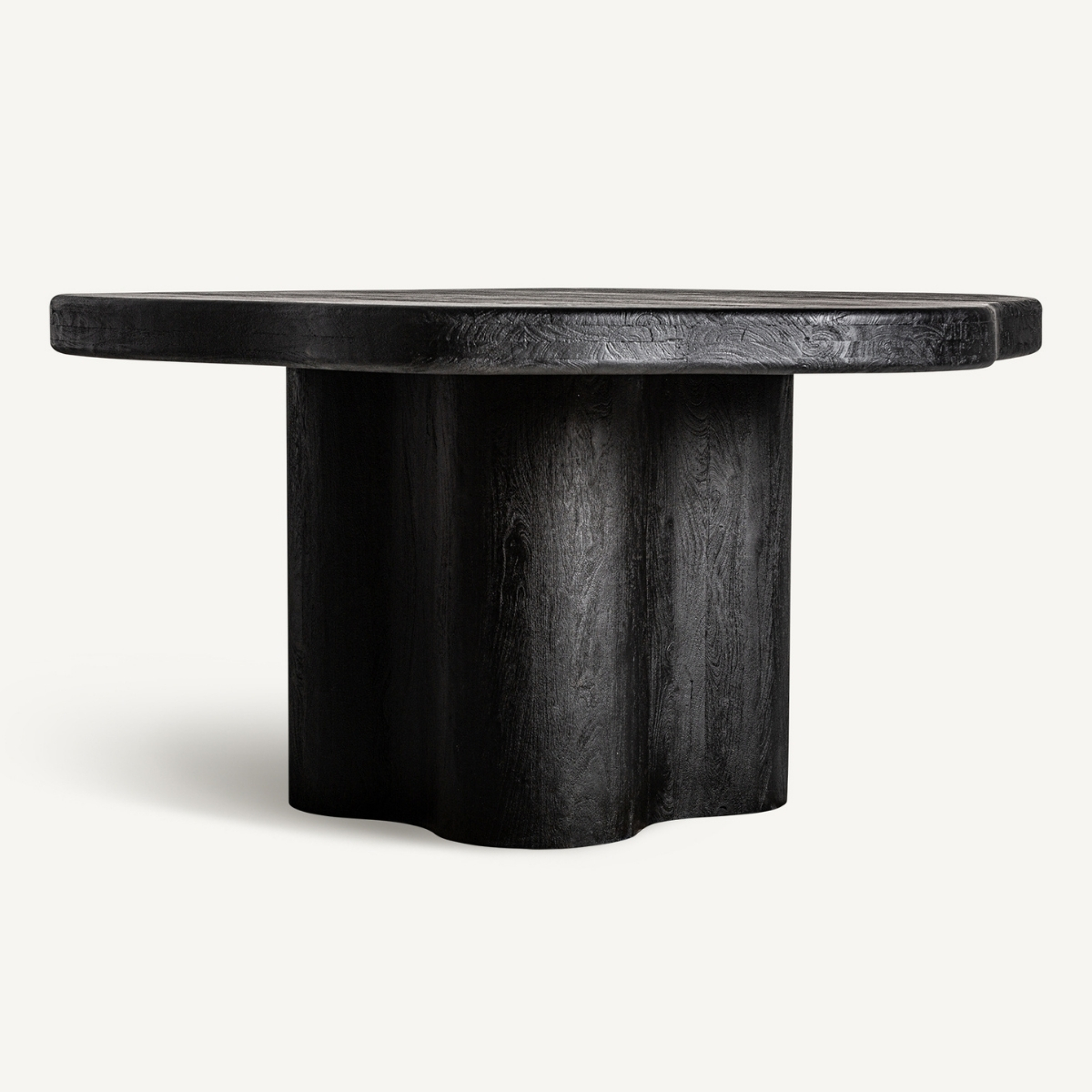 Table de repas massive en acacia noir